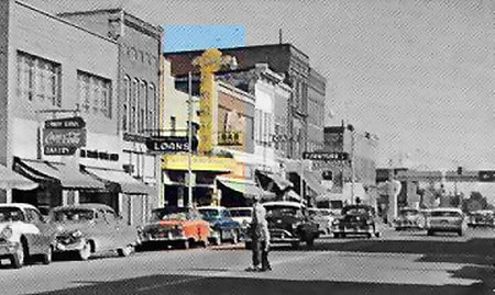 Goldfront Theatre - Old Post Card View (newer photo)